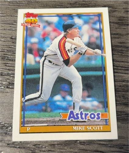 1991 Topps #240 Mike Scott — front