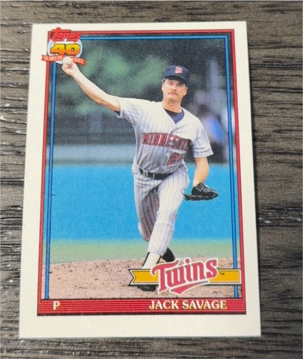 1991 Topps #357 Jack Savage — front