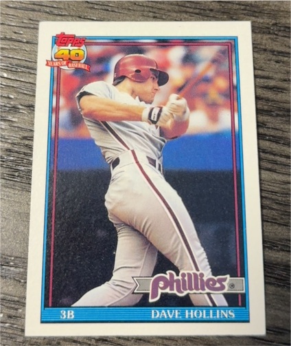 1991 Topps #264 Dave Hollins — front