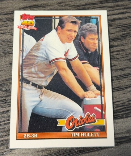 1991 Topps #468 Tim Hulett — front