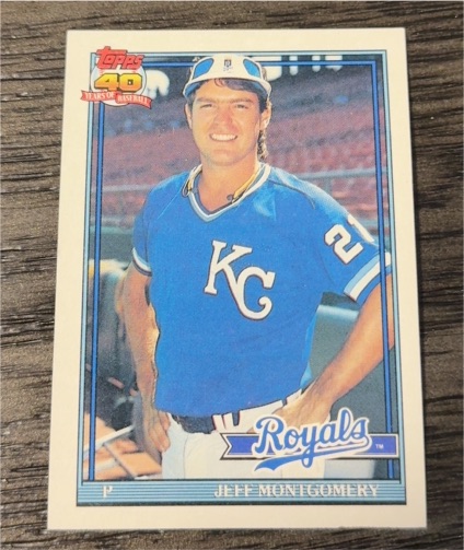 1991 Topps #371 Jeff Montgomery — front