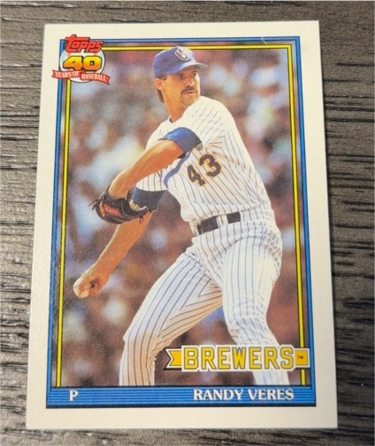 1991 Topps #694 Randy Veres — front
