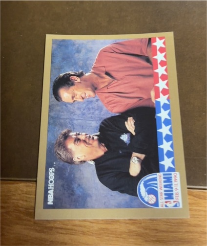 1990 NBA Hoops All Star Weekend #13 Chuck Daly, Pat Riley — front