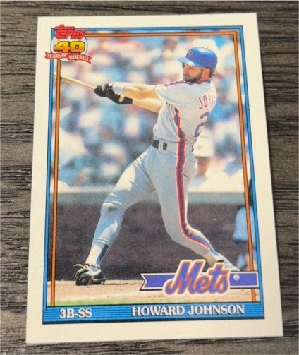 1991 Topps #470 Howard Johnson — front