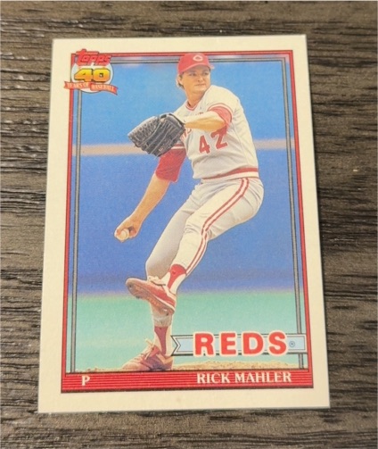 1991 Topps #363 Rick Mahler — front