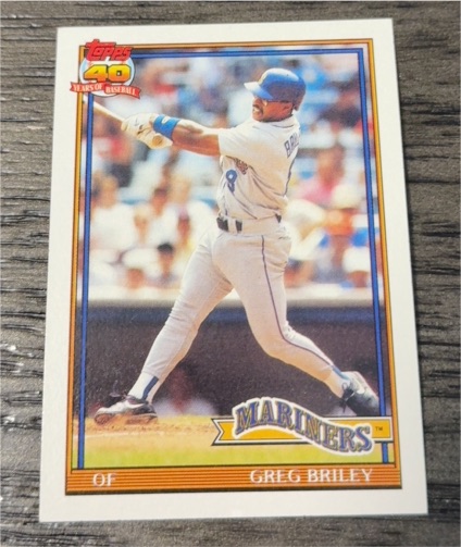 1991 Topps Operation Desert Shield #133 Greg Briley — front