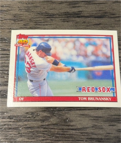 1991 Topps #675 Tom Brunansky — front