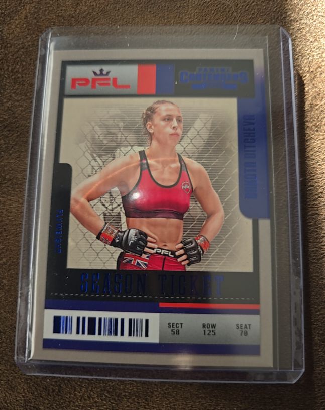 2025 Panini Contenders PFL Season Ticket #7 Dakota Ditcheva — front