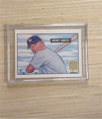 1996 Topps Commemorative Reprints #1 Mickey Mantle — front