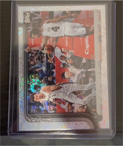 2025 Topps New Duo Excels #300 Victor Wembanyama & De'Aaron Fox — front