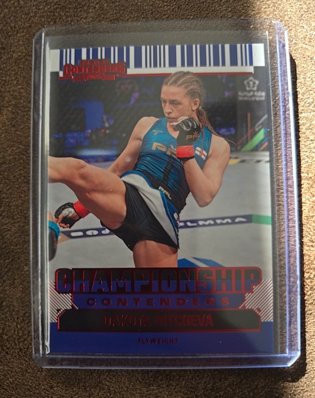 2025 Panini Contenders PFL #3 Dakota Ditcheva Championship Contenders — front
