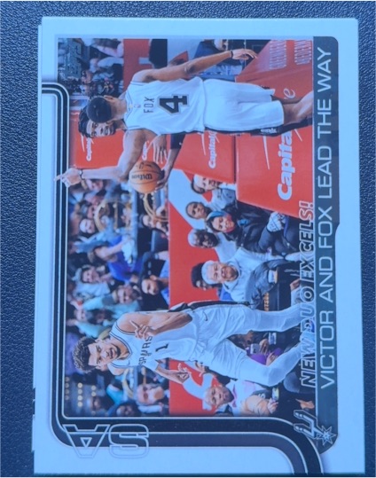2025-26 Topps #300 New Duo Excels!: Victor and Fox Lead The Way — front