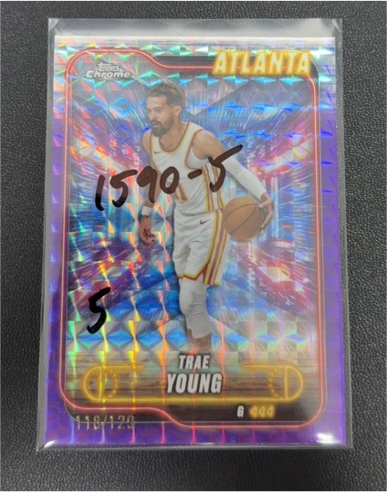 2024-25 Topps Chrome #82 Trae Young — front