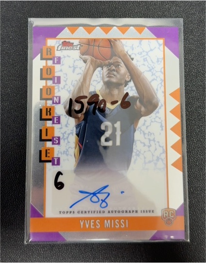 2024-25 Topps Finest Rookie Finest Autographs #RFA-YM Yves Missi — front