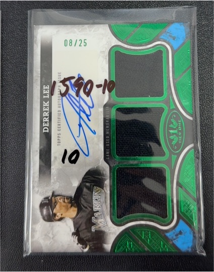 2025 Topps Tier One #AT1R-DL Derrek Lee — front