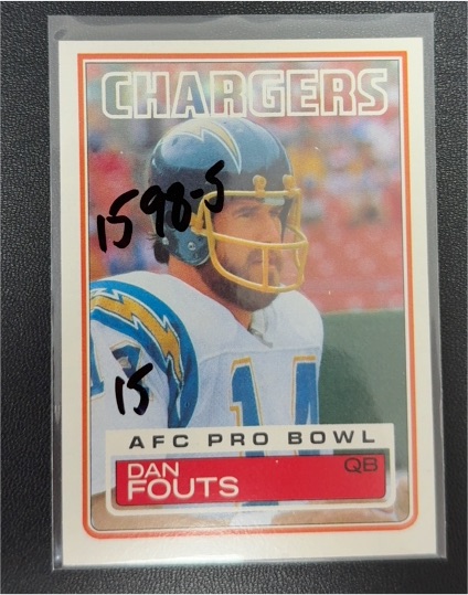 1983 Topps #374 Dan Fouts — front
