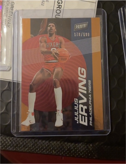 2023-24 Panini Player of the Day #178 Julius Erving — front