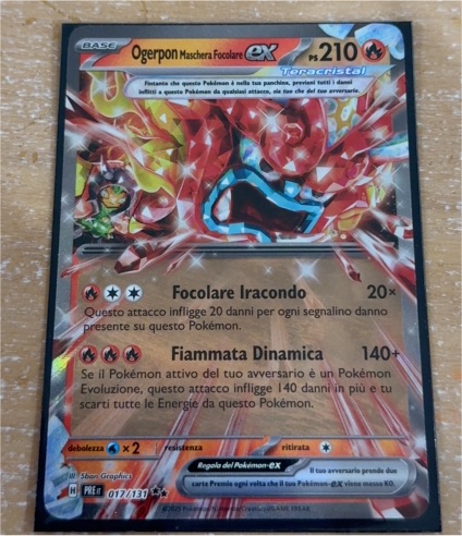 2023 Pokémon #017 Hearthflame Mask Ogerpon ex — front