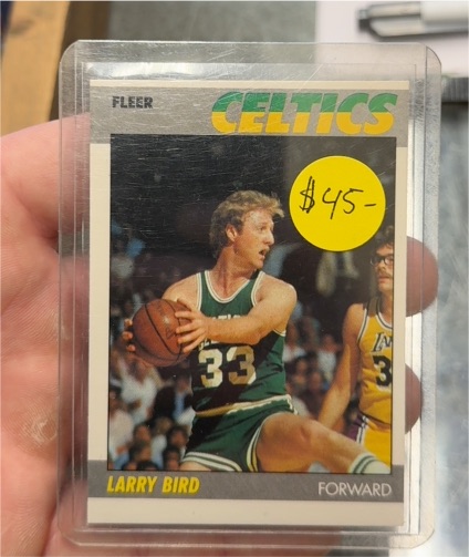 1987 Fleer #11 Larry Bird — front