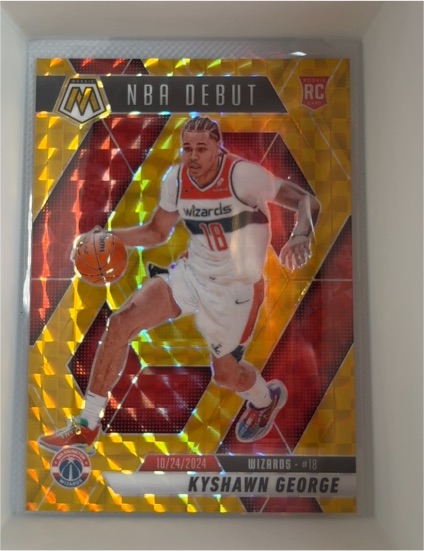 2024-25 Panini Mosaic #256 Kyshawn George NBA Debut — front