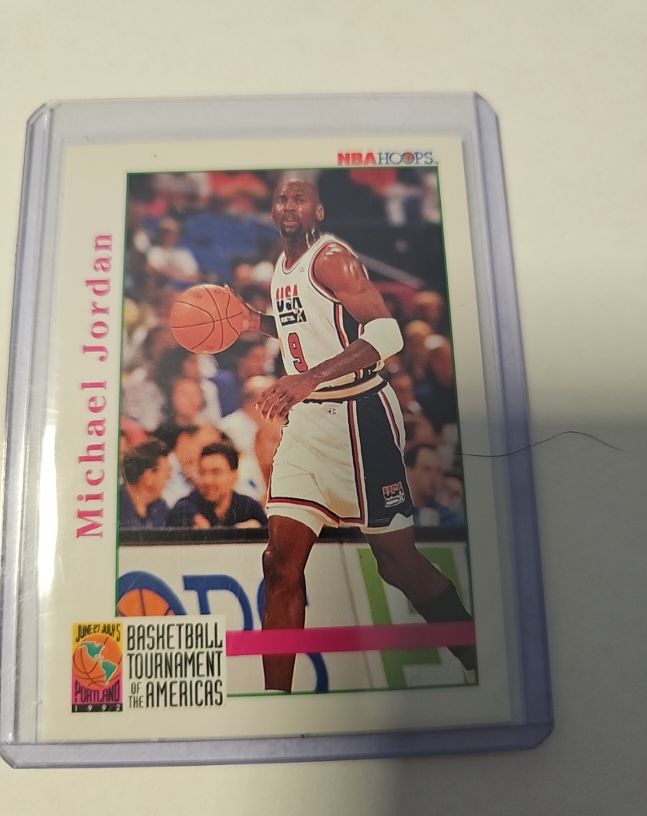 1992-93 NBA Hoops #341 Michael Jordan Team USA Basketball Tournament of the Americas — front