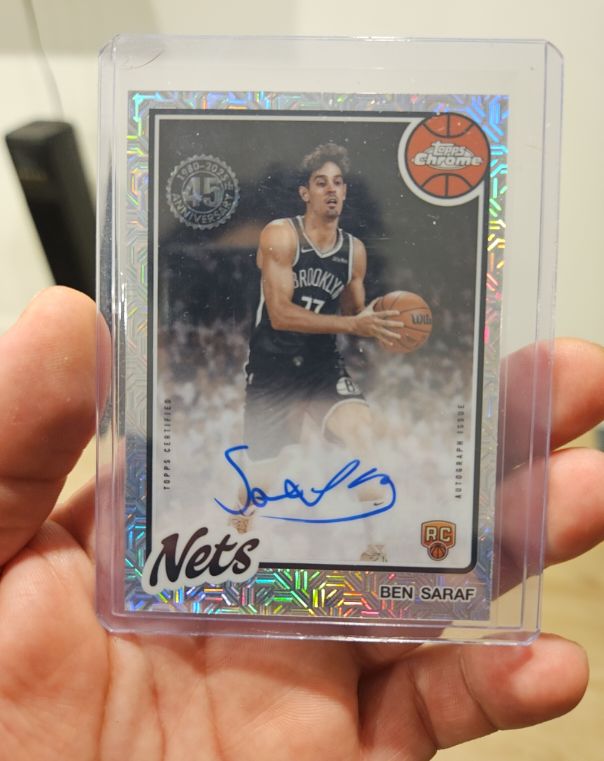 2025-26 Topps Basketball Chrome #80B2R-BS Ben Saraf — front