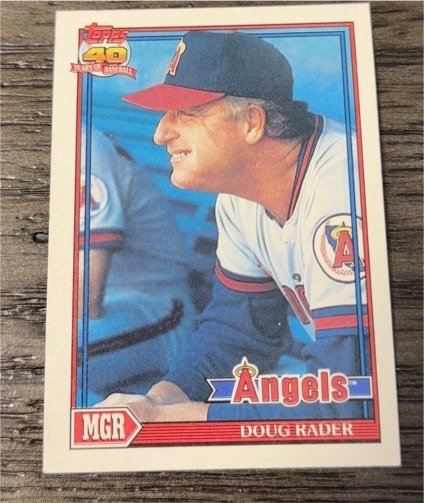 1991 Topps #231 Doug Rader — front