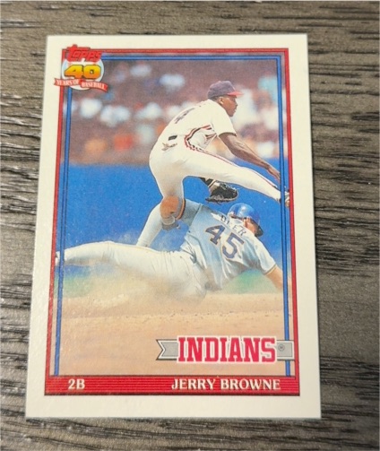 1991 Topps #76 Jerry Browne — front