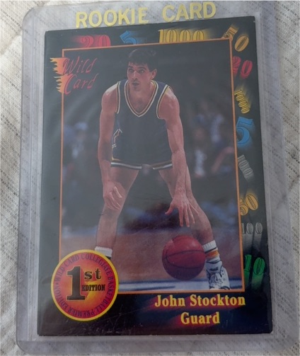 1992 Wild Card #84 John Stockton — front