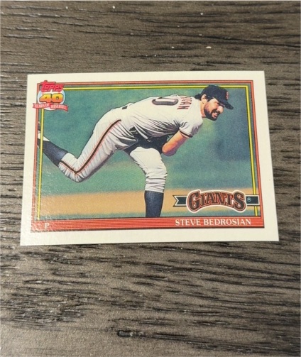 1991 Topps #125 Steve Bedrosian — front