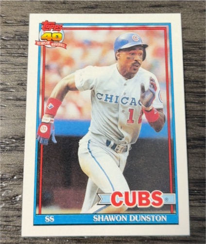 1991 Topps #765 Shawon Dunston — front