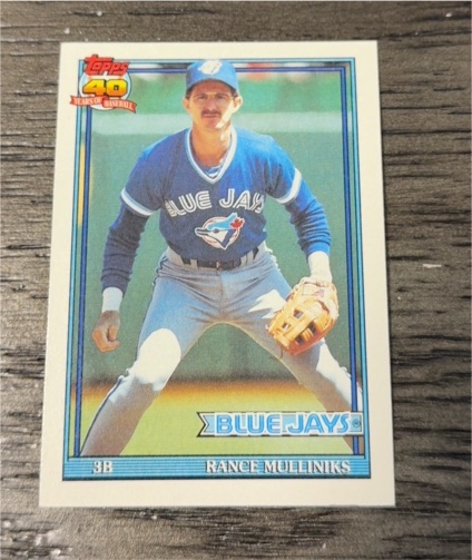1991 Topps #229 Rance Mulliniks — front