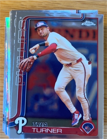 2025 Topps Chrome #208 Trea Turner — front