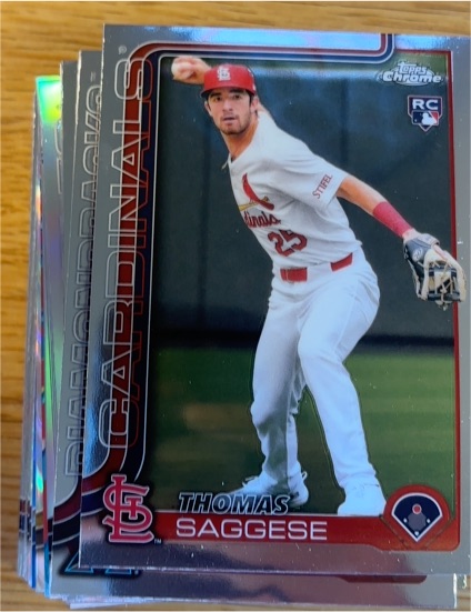 2025 Topps Chrome #87 Thomas Saggese — front