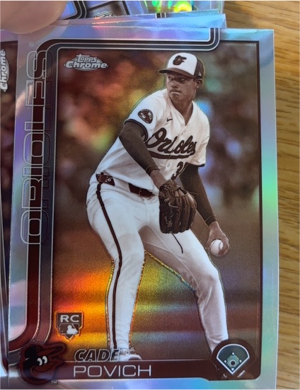 2025 Topps Chrome #140 Cade Povich — front