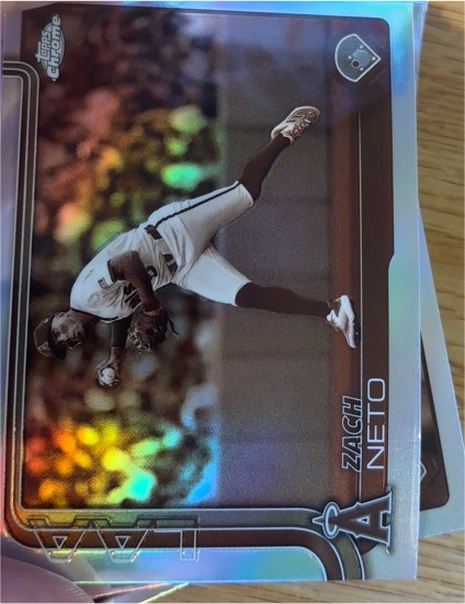 2025 Topps Chrome #211 Zach Neto — front
