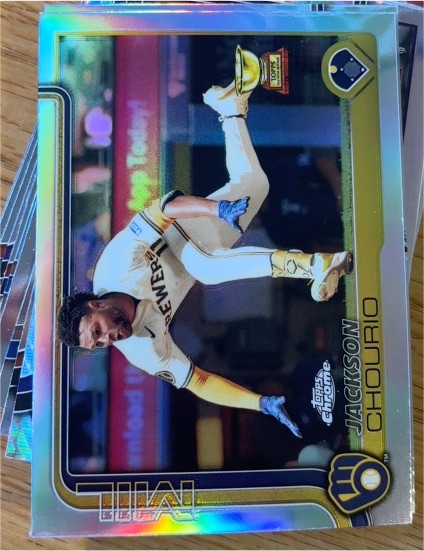 2025 Topps Chrome #262 Jackson Chourio — front