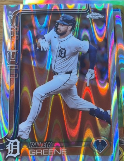 2025 Topps Chrome #34 Riley Greene — front