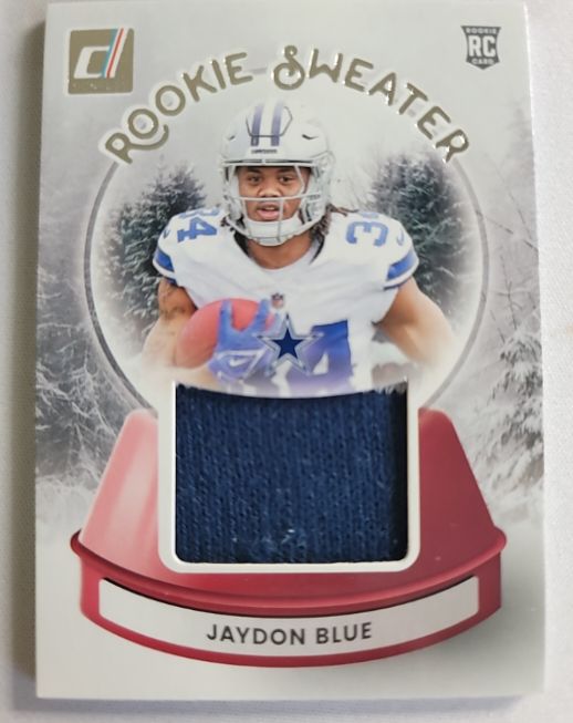 2025 Donruss #SWE-JBE Jaydon Blue Rookie Sweater — front