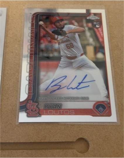 2025 Topps Chrome #RA-RLO Ryan Loutos Rookie Autograph — front