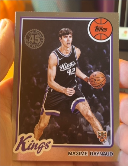 2025-26 Topps Basketball #80BK-85 Maxime Raynaud — front