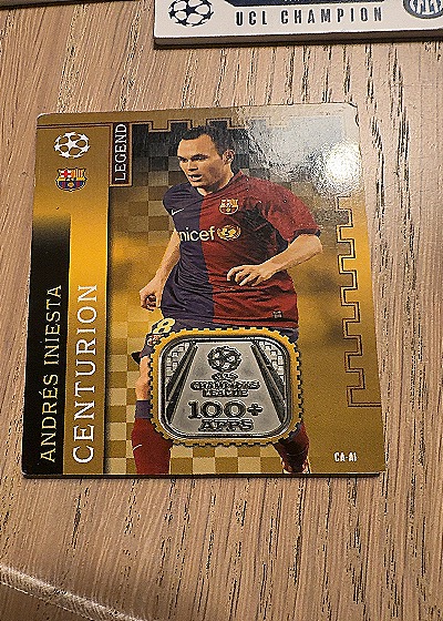 2023 Topps Match Attax Centurion CA-AI Andrés Iniesta — front