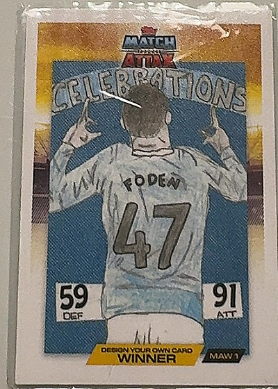 2025-26 Topps Match Attax #MAW1 Phil Foden Celebrations City — front