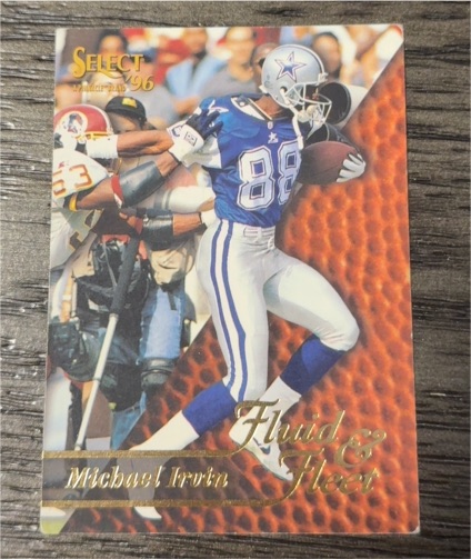 1996 Select #185 Michael Irvin Dallas Cowboys — front