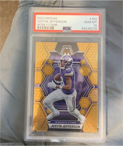 2023 Panini Mosaic #152 Justin Jefferson Honeycomb — front