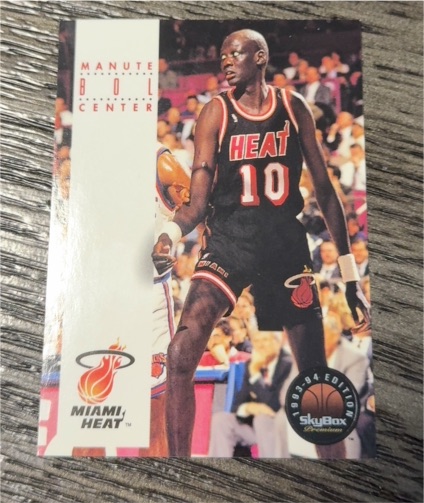 1993-94 Skybox Premium #242 Manute Bol Miami Heat — front