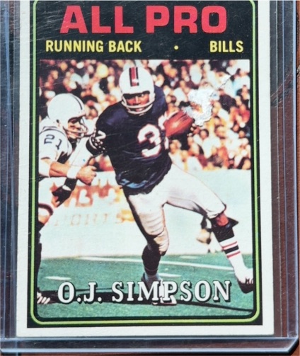 1974 Topps #130 O.J. Simpson — front