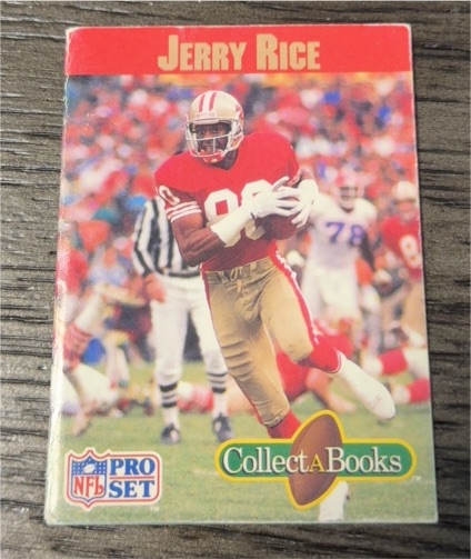 1990 Pro Set Collect-A-Books #8 Jerry Rice — front