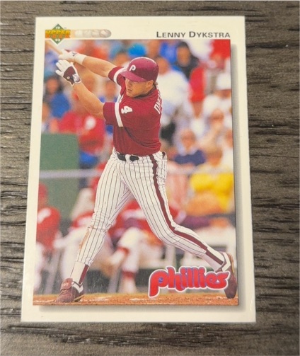 1992 Upper Deck #246 Lenny Dykstra — front