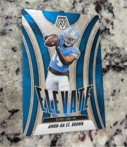 2025 Panini Mosaic #15 Amon-Ra St. Brown Elevate Detroit Lions — front